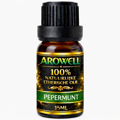 Arowell Pepermunt Etherische Olie – 15 ml – 100% Natuurlijk – Aromatherapie – Diffuser – Oliebrander – Sauna & Massage