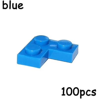 100 PIÈCES 2420 Dimensions 1+2 Briques Pointus L MOC Assemblage Particules Blocs de Construction DIY Apprentissage Axé sur le Jeu Créatif Jouet idéal pour Enfants