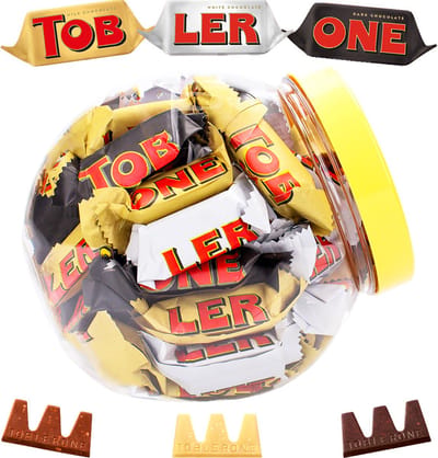 Toblerone Tiny chocolademix - melkchocolade, pure chocolade en witte chocolade - 504g