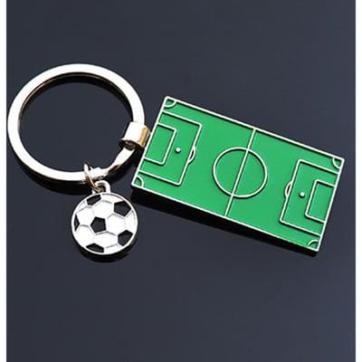 Voetbal Belangrijkste Kenmerken Ring Voetbalvormige Sleutelhanger Zinklegering Voetbalteam Sportfans Jubileum Cadeau Decoratie Kinderen Verjaardagscadeaus