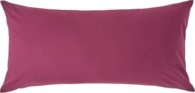 Homescapes Kussensloop 40x80 cm – Bordeaux – 100% Egyptisch Perkal Katoen – 200 TC