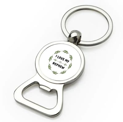 Akyol - i love my nephew flesopener - Neef - liefste neef - verjaardag - cadeautje voor neef - neef artikelen - kado - geschenk - 9 bij 3 cm