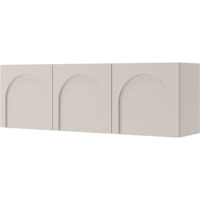 Selsey ARKADIA - TV-kast met drie deuren en gefreesde fronten, Kasjmiergrijs 150 cm