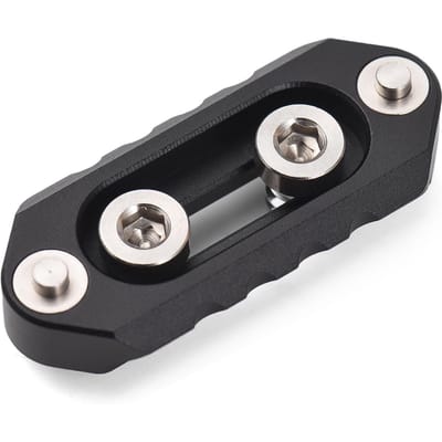 Universele NATO Rail 4.9cm/1.9in Mini Veiligheidsrail Snelontgrendeling Anti-Afval Aluminiumlegering met 1/4 zwart