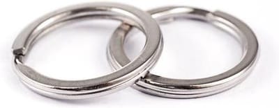 Doodadeals® Platte Sleutelringen 30 mm – 50 stuks Zilveren Splitringen Voor Sleutels & Knutselwerk