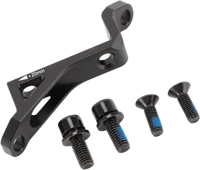 Schijfremadapter Fiets - Rembeugel Conversie - Fietsrem Upgrade - Aluminiumlegering Hoge Sterkte - 160-180mm Schijven - Zwart