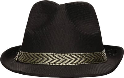Gangster Maffia hoed - zwart - 59 cm - carnaval - verkleedhoeden - voor volwassenen