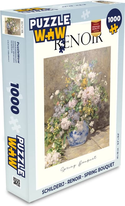 Puzzel Schilderij - Renoir - Spring bouquet - Legpuzzel - Puzzel 1000 stukjes volwassenen