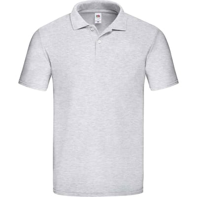 Fruit of the Loom Heren Original Pique Heather Poloshirt (Heide Grijs)