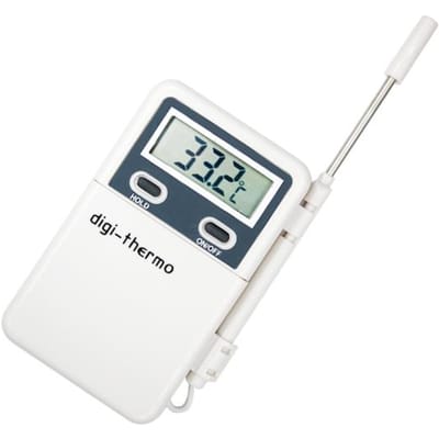 Thermomètre numérique multifonction avec écran LCD Capteur externe pour la cuisine la pâtisserie Détecteur de température ℉ ℃ blanc