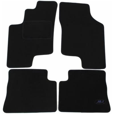 Tapis De Sol Noir Velours - J&J AUTOMOTIVE - Hyundai Getz 2002-2012 - Sur Mesure - Antidérapant - Imperméable noir