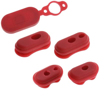 Zeynomax - Siliconen Lading Poort Cover - Waterdichte Stofplug - Rood - Opladen Interface Bescherming - Geschikt voor Xiaomi 1s M365/Pro