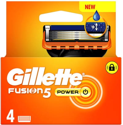 Gillette Fusion5 Power Scheermesjes (4 Mesjes)