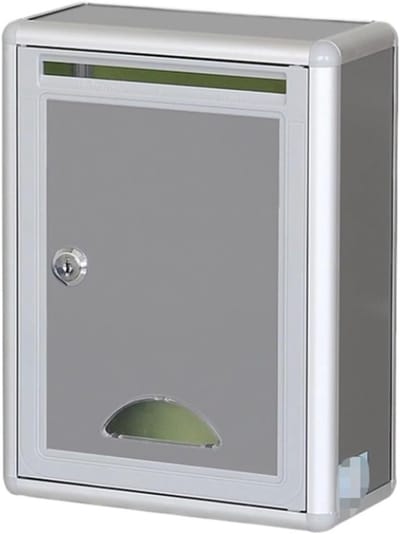 Bezorgbrievenbus - Wand brievenbus - Post veilig bewaren - Afsluitbaar aluminium - 285 cm - Zilver