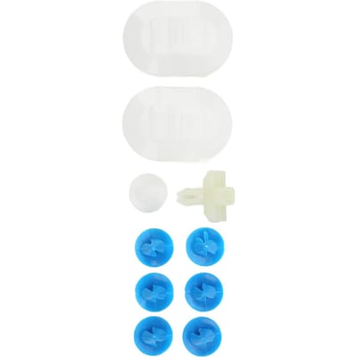 10 STUKS Auto Zijskirt Bevestigingsclip Set 1610186180 Sterke Klempracht Vervanging voor Citroen DS3 2009‑2015 white