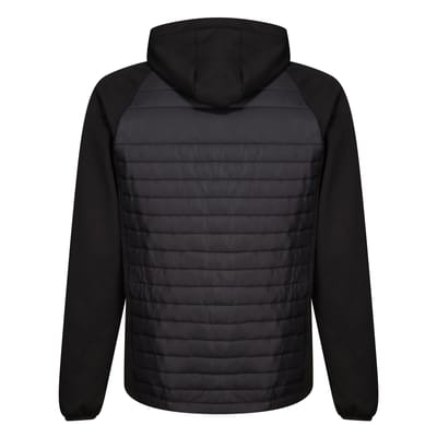 Regatta Heren Navigate Quilted Hybride Jas (Zwart/Klassiek Rood)