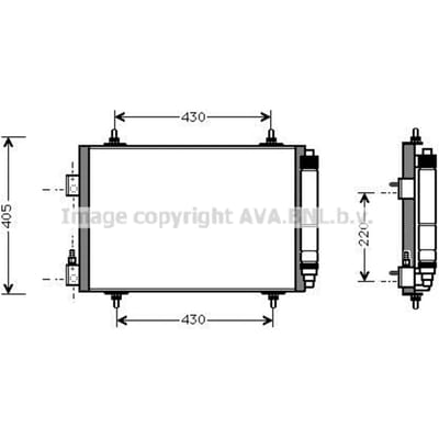 Condensator, airconditioning AVA COOLING CNA5192D AVA