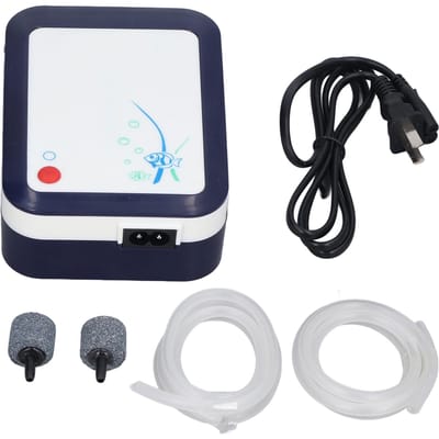 SB?Pompe à oxygène pour aquarium 3000 2,8 W AC DC double usage, mini pompe à air à double trou pour aquarium CN