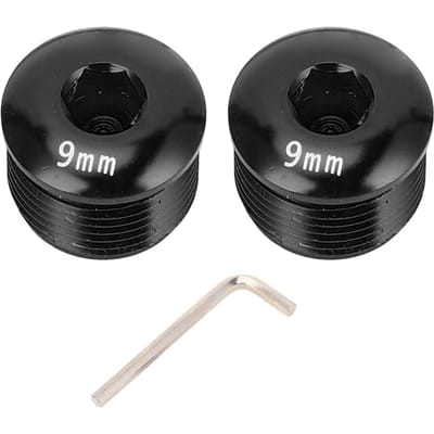 2 Stuks Fiets Pedaal Stofdicht Deksel Dop M14 9Mm Aluminiumlegering Pedaal Beschermende Vergrendelingsschroef Voor Mountainbike Reparatieonderdelen zwart