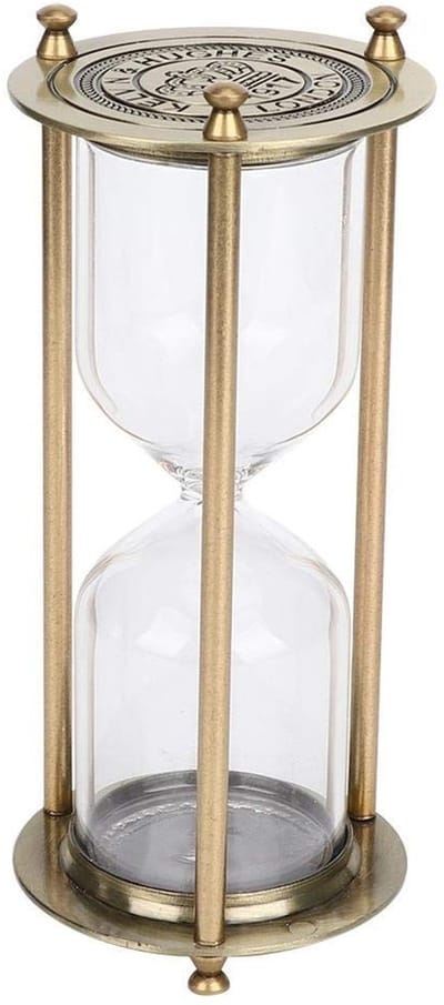 Dailygoods- Zandloper Transparant Glas - Timer - Decoratie - Cadeau - Kinderspeelgoed - Schokbestendig