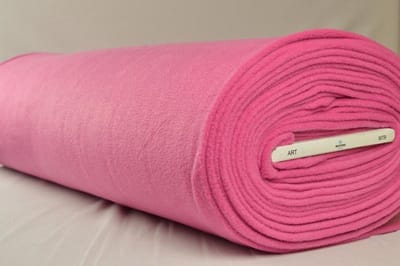 Fleece stof - Roze - 10 meter