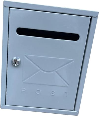 Brievenbus Muurbevestiging - Buitenpost Pakketbox - Veilig Post Ontvangen - Weerbestendig Ontwerp - 21.7 x 30 x 7 cm - Grijs