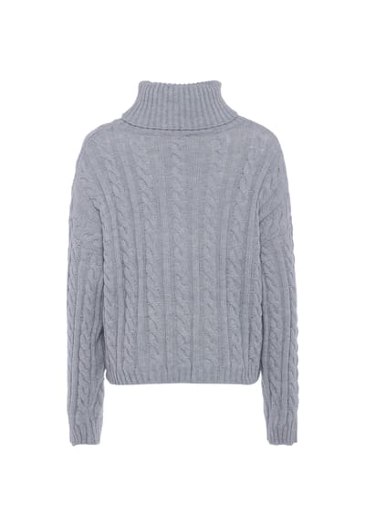 Mymo Jumper Dames licht grijs melange