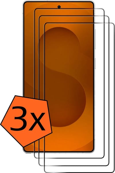 Screenprotector - 3 Stuks - Geschikt voor Samsung Galaxy S25 Ultra - Full Cover - Gehard Glas - Beschermglas - Tempered Glass - Screen Protector
