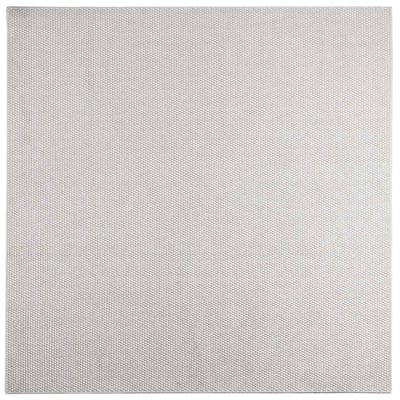 vidaXL - Binnen - kleed - LUGO - Crème - en - Grijs - 120 - x - 120 - cm - Polyester
