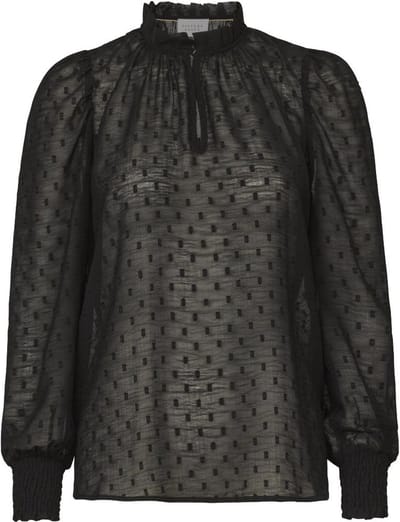 SISTERS POINT Esar-ls - Dames Blouse - Black - Maat S