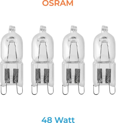 Osram - G9 - 48Watt (vervangt 60W) - Halogeen lamp - Helder - 740 Lumen - Dimbaar - 4 STUK(S)