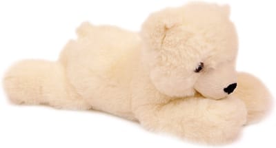 PIA Soft Toys - Pluche knuffeldier - IJsbeer liggend ECO 23 cm