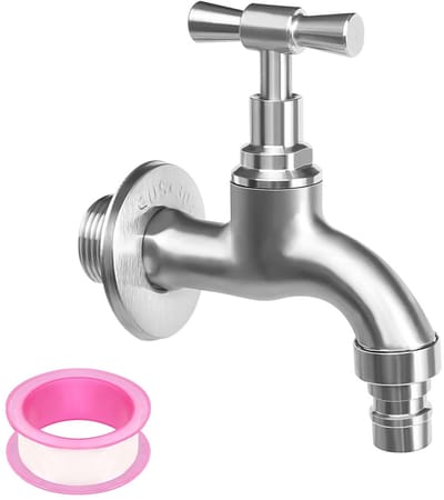 Dailygoods - Tuinslangkraan - Duurzaam en waterbesparend - 1/2 inch aansluiting - Muurbevestiging - Voor tuin en buitengebruik - Compact design