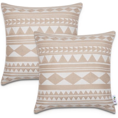 Kussensloop Chino beige 45x45 cm, 2 stuks