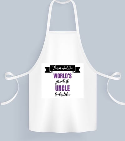 Akyol - world's greatest uncle Keukenschort - Oom - een oom - verjaardagscadeau - cadeau voor oom - kado - 82 bij 71 cm