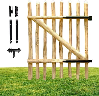 Houten Tuinpoort Hazelnoot voor Schapen- en Valkenschermen