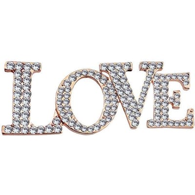 Mode Bruiloft Liefde Broche Sjaalspeld Vintage Karl Letter Feest Emaille Speldjes Vrouwen Broches Sieraden goud