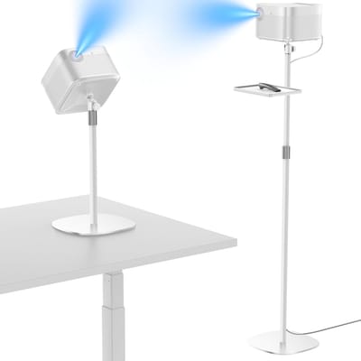 Projector Stand - Projector Houder - Thuisbioscoop Opzetten - Stabiele Metalen Constructie - Vloerstaand - Wit