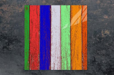 TMK ArtDeko Serie - Glazen Beschermplaat - 50x52 cm - Veelzijdig Gebruik - Voor Keukenbescherming