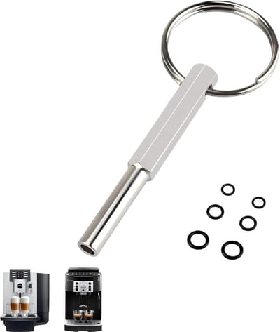 Koffiemachine Reparatie Tool - Ovaal Bit - Onderhoud Uitvoeren - Roestvrij Staal - 61 mm Lengte - Zilver