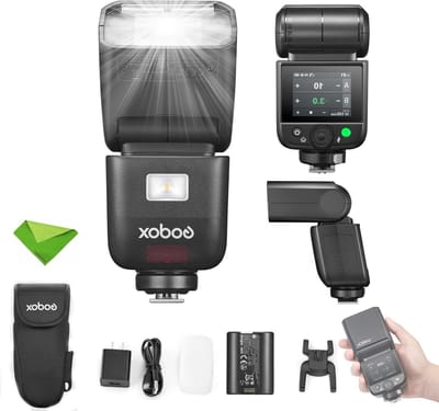 TTL Flitslicht voor Nikon Camera's met GN50, 1/8000 HSS, 650 Flitsen, 2.4G Draadloos en 1.7s Oplaadtijd