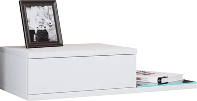Houten wandlade nachtkastje wandplank lade console nachtkastje Konsila L
