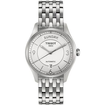 Tissot Vivace Automatisch Mechanisch Uurwerk 50M Waterbestendig Horloge 37Mm Wit Wijzerplaat Roestvrijstalen Armband Herenhorloges Zilver T038.430.11.037.00 Silver Dial white