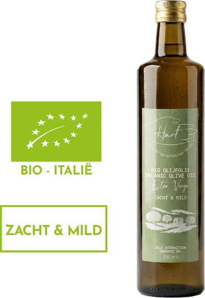 HANT | BIO - Extra Vierge Olijfolie | Zacht & Mild | 100% Europees | Koude Eerste Persing