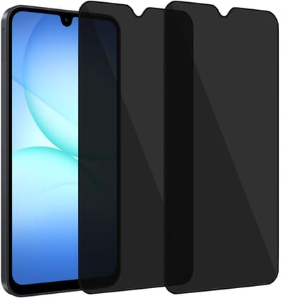 Privacy Screenprotector geschikt voor Samsung Galaxy A17 - Anti Inkijk - Gehard Glas - 2 Stuks