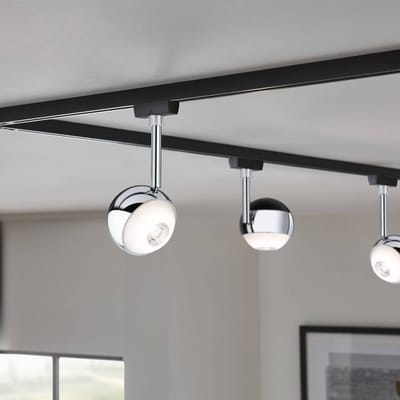 Paulmann Spot Capsule 230V-railsysteem lamp URail LED vast ingebouwd 6 W LED Zwart (mat), Chroom