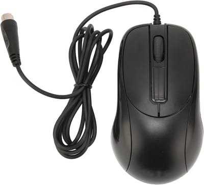 Ergonomische Bedrade Muismat met 3 Knoppen voor Desktop, Laptop en Gaming, Geschikt voor Links- en Rechtshandigen, Zwart