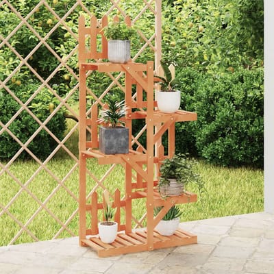 vidaXL - Plantenstandaard - 60x25x130 - cm - massief - vurenhout