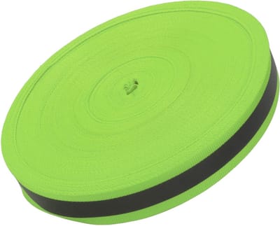 SnelShoppen - 50 Yards Reflecterende Tape, Fluorescente Band voor Naai Projecten, Sport en Buiten, Luminieus Groen, Nylon Materiaal, Veiligheid & Zich