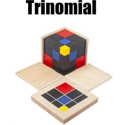 Montessori wiskunde speelgoed voor kinderen: binomiaal en trinominaal, houten speelgoed, sensorisch speelgoed, wiskundig leerspeelgoed voor kinderen vanaf 3 jaar.